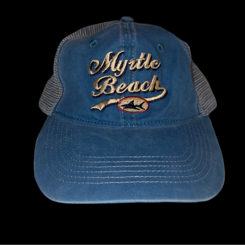 Distressed Denim Myrtle Beach Trucker Hat